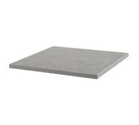 Plateau de table carré stratifié 60 x 60 cm béton ciré Rivoli - Oviala