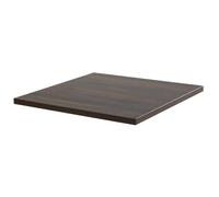 Oviala Plateau de Table carré stratifié 60 x 60 cm Bois foncé