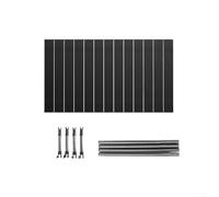 Plateau de table de camping à hauteur réglable, pour chariot de jardin avec design pliable pour soutenir le camping, le pique-nique et les besoins de transport (noir, 95 cm x 55 cm)