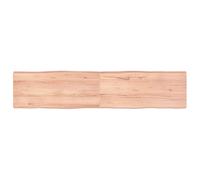 Plateau de Table de Remplacement en Bois de Chêne Massif, Plateau de Bureau Non traité à Bords Vivants pour Salle à Manger, Bureau, étude, Artisanat, Maison et Bases (180x40x6 cm)