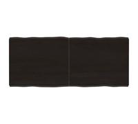 Plateau de Table de Remplacement en Bois de Chêne Massif, Plateau de Bureau Non traité à Bords Vivants pour Salle à Manger, Bureau, étude, Artisanat, Maison et Bases (140 x 60 x 6 cm)