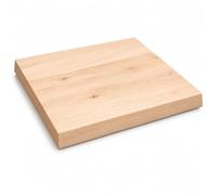 Plateau de Table de Remplacement en Bois de Chêne Massif, Plateau de Bureau Non traité à Bords Vivants pour Salle à Manger, Bureau, étude, Artisanat, Maison et Bases (40x40x2 cm)