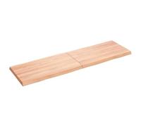 Plateau de Table de Remplacement en Bois de Chêne Massif, Plateau de Bureau Non traité à Bords Vivants pour Salle à Manger, Bureau, étude, Artisanat, Maison et Bases (140 x 40 x 4 cm)
