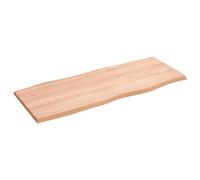 Plateau de Table de Remplacement en Bois de Chêne Massif, Plateau de Bureau Non traité à Bords Vivants pour Salle à Manger, Bureau, étude, Artisanat, Maison et Bases (100 x 40 x 2 cm)