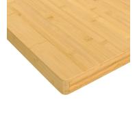 Plateau de table en bambou 40 x 60 x 4 cm | Bords arrondis, surface peinte facile à nettoyer, pour tables basses, consoles, tables de chevet
