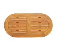 Plateau de table en bois d'acacia - vidaXL - 80x40x2 cm - Marron - Bois d'acacia massif - Ovale