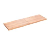 Plateau de table en bois massif avec bords vivants, assemblage facile, style rustique de qualité supérieure, pour la maison ou le bureau