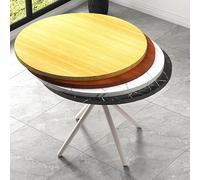 Plateau De Table En Bois Pour Tables De Jardin Café, Remplacement De Table Pour Le Salon, Dessus De Tables Rond 400 500 600 700 800 900mm(Natural Wood,70cm/27.5in)