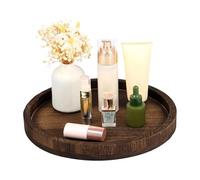 Plateau de Table en Bois Support de présentation de style ferme rustique | Plateau déco pour table de salon, buffet, vanité, salle de bain pour Salon Cuisine Plan de Toilette Porte-