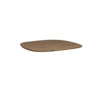 Plateau de table en chêne beige, ovale, 3 places, table haute, FSC, laqué extra mat - Woood, Tablo - 130x130x2 cm