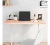 Plateau de table en chêne massif - 100 x 50 x 2 cm - Non traité - Avec bord d'arbre - Pour table à manger, bureau et comptoir de cuisine - Bloc de bois robuste pour meubles DIY