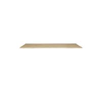 Plateau de table en chêne massif beige, FSC, bords irréguliers, épaisseur 3 cm - Woood, Tablo - 180x90x3 cm
