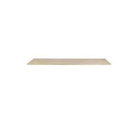 Plateau de table en chêne massif beige, FSC, rectangulaire, non pré-percé - Woood, Tablo - 160x90x2 cm