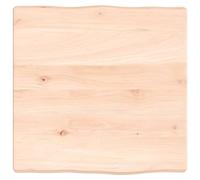 Plateau de table en chêne massif de 40 x 40 cm, design brut vivant, de remplacement pour table de cuisine, surface de travail durable, décoration d'intérieur, artisanat de haute qualité