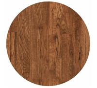 vidaXL Plateau de table en chêne massif Rond réversible Marron clair 40x40x4 cm Usage intérieur