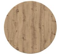 Plateau de table en chêne - vidaXL - 80x80x1,5 cm - Ronde - Mobilier d'extérieur - Bois durable - Idéal pour jardin