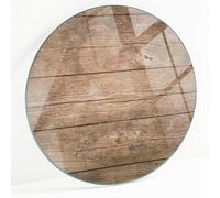 Plateau de Table en Verre Minimaliste Design Structure Des Planches En Bois fi70