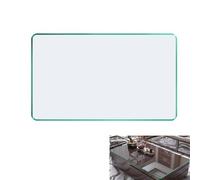 Plateau De Table en Verre Trempé, Rectangulaire, Rectangle Table À Manger en Verre, Table À Mangeren Verre, Clair Table Top Maison Table en Verre, Table Basse Plateau Décor Accueil (Size : 100x50cm)