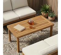 vidaXL Plateau de Table Rectangulaire Bois de Teck Massif Naturel, Plateaux de Table de Cuisine Moderne, en Teck, Marron Solide, Parfaits pour Repas, Bureaux, mobilier décontracté