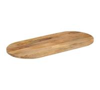 Plateau de Table Ovale 110x40x3,8 cm Bois Massif Mango | Charme rustique, ne grain, entretien facile, compatibilité universelle, bois de mangue solide