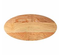 Plateau de table ovale en bois massif de chêne 100 x 50 x 2 cm | Surface lisse, facile à nettoyer, veine unique, compatible avec plusieurs bases, livraison aléatoire