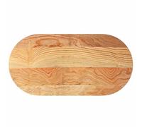 Plateau de table ovale en bois massif de chêne 120 x 60 x 2 cm | Surface lisse, facile à nettoyer, grain unique, combinaison avec plusieurs bases, utilisation à la maison ou sur place
