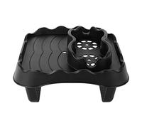 Plateau de Table pour Bain à Remous, Table D'appoint Réglable pour Bain à Remous avec Porte-gobelet Antidérapant, Trous de Vidange Se Fixe sur Le côté de la Baignoire Spa Hors Sol (Gris)