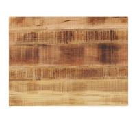 Plateau de table rectangulaire 70 x 60 x 2,5 cm en bois massif de mangue, bloc de rechange pour table de cuisine ou table à manger, bois massif