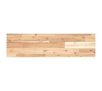 Plateau de table rectangulaire en bois massif d'acacia 100 x 20 x 2 cm | Bois d'acacia non traité, surface lisse, facile à nettoyer, assorti à différentes bases, veines et couleurs uniques