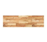 Plateau de table rectangulaire en bois massif d'acacia 140 x 40 x 4 cm | Surface lisse, facile à nettoyer, bois tropical dense, assorti à plusieurs bases, non traité, personnalisable
