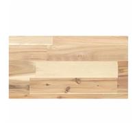 Plateau de table rectangulaire en bois massif d'acacia 40 x 20 x 4 cm | Surface non traitée, lisse et facile à nettoyer, combinable avec différentes bases, veines et couleurs uniques