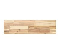 Plateau de table rectangulaire en bois massif d'acacia 80 x 20 x 4 cm | Surface non traitée, bois dur tropical, nettoyage facile avec un chiffon humide, combinaison avec différentes bases