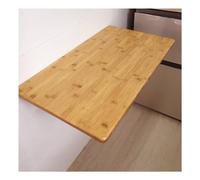 Plateau de table rectangulaire universel en bambou massif pour bureau debout et bureau à domicile, design monobloc avec coins arrondis (50 x 50 x 2 cm), durable et respectueux de l'environnement