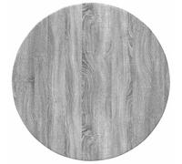 Plateau de Table Rond Ø 60 x 1,5 cm Bois d'Ingénierie Gris Sonoma | Design minimaliste, usage intérieur, salle à manger, salon, bureau, projets DIY, entretien au chiffon humide