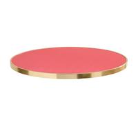 Plateau de table rond blanc avec cerclage doré 60 cm framboise /doré Montmartre - Oviala