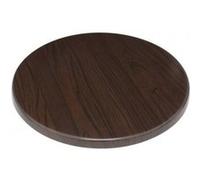Plateau de table rond Bolero 600 mm marron foncé - Aggloméré Marron foncé G