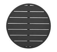 Plateau de table rond en aluminium Bolero noir 580 mm