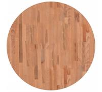 Plateau de table rond en bois de hêtre massif, 80 cm de diamètre, 4 cm | Bois massif, naturel, surface lisse, pour table basse ou projet de meubles, pièce unique