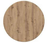 vidaXL Plateau de Table chêne Artisanal 60 x 60 x 1.5 cm, Table Ronde élégante, Design Minimaliste, Surface d'intérieur Durable en Bois, Finition Lisse