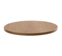 Plateau de table rond en mélaminé 60 cm bois clair - Oviala