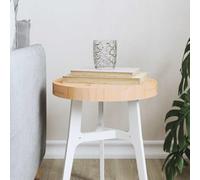 Plateau de table rond en pin massif - Diamètre : 30 x 3 cm - Plaque en bois non traité pour table d'appoint, projet de meuble à faire soi-même - Durable
