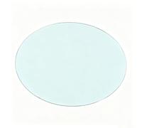 Plateau de Table Rond en Verre Clair pour Tables d'Appoint et de Patio | Transparent, Facile à Nettoyer, Résistant à la Pression, Résistant à la Chaleur, Charge Portante(42CM(16.5IN))