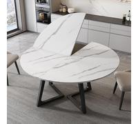 Plateau de table rond pliable - Extension de table en bois gain de place pour fêtes et utilisation commerciale, facile à ranger, grande taille (1,8 m)