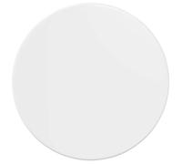Plateau de table rond - vidaXL - Blanc brillant - Bois d'ingénierie - 30x30x1,5 cm - Résistant aux intempéries