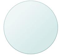 Plateau de table ronde à manger - Omabeta - Moderne - Transparent - Verre trempé - 700 mm