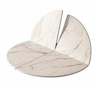 Plateau de Table Ronde Pliable Remplacement Extension de Table en Bois | Remplacement de Plateau Pliable Extensible pour Table à Manger, Extenseur de Table(Stone,140cm/55.1in)