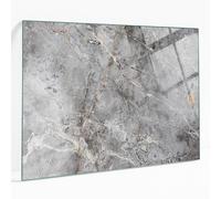 Plateau de Table Verre Sur Mesure pour Salle à Manger Motif Marbre Naturel 80x60