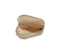 Plateau de tiroir de bureau rotatif empilable pour mallette - Anti-poussière - Tiroir de rangement pour cosmétiques - Pour fille et femme - Organisateurs de maquillage et de rangement - Grand tiroir