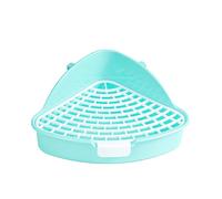 Plateau de Toilette pour Animaux de Compagnie - 24,8 x 20,5 x 10,5 cm, Construction en matériau PP, Pot de litière pour Chat résistant aux éclaboussures, Garde-Corps Haute capacité, Toilettes d'angle