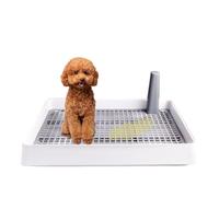 Plateau de Toilette pour Dressage de Chien - Porte-Pot pour Chiots d'intérieur avec Design en, Support pour Tapis d'entraînement Anti-Goutte, Toilettes Portables pour Animaux domestiques